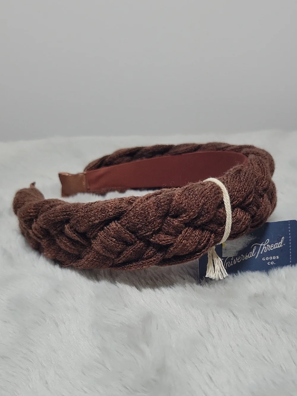 New Universal Thread Brown Sweater Knit Braided Headband❤️